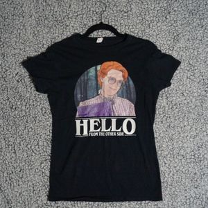 Stranger Things Barb Black Graphic Tee